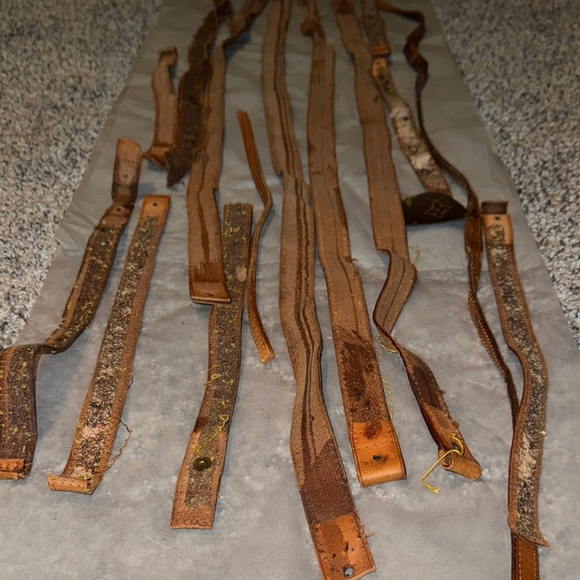 Louis Vuitton authentic Assorted Brown Leather Straps cut from bags sku-015 - Picture 14 of 14